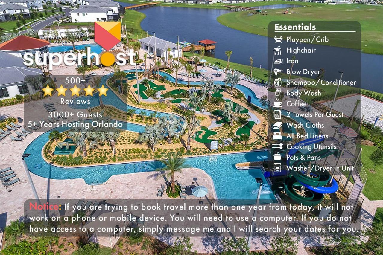 C - New 4 Bedroom Home - 5 Miles To Disney - Free Water Park - Private Pool Кисими Екстериор снимка